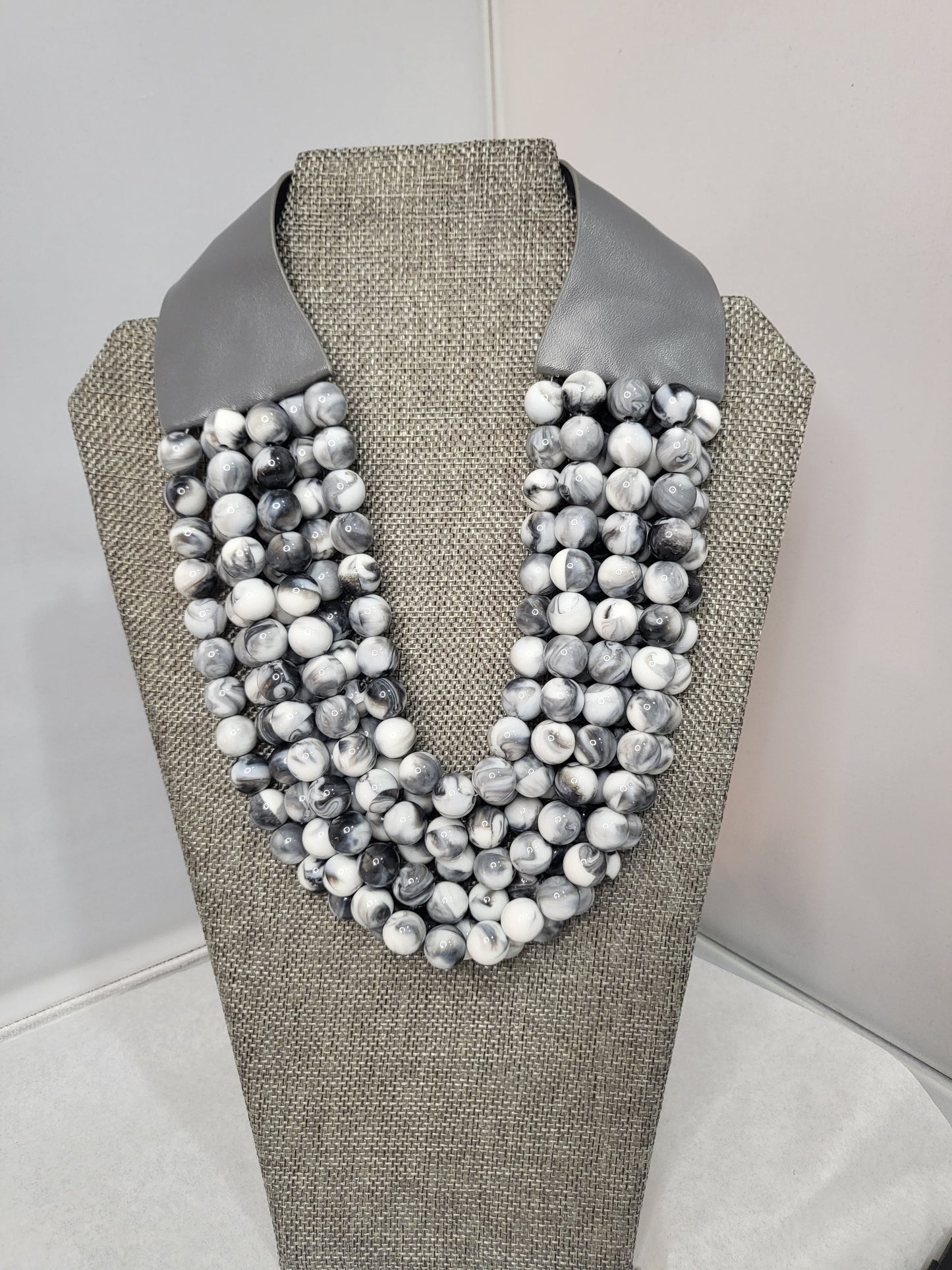 Multi-Layered Magnetic Beaded Necklace