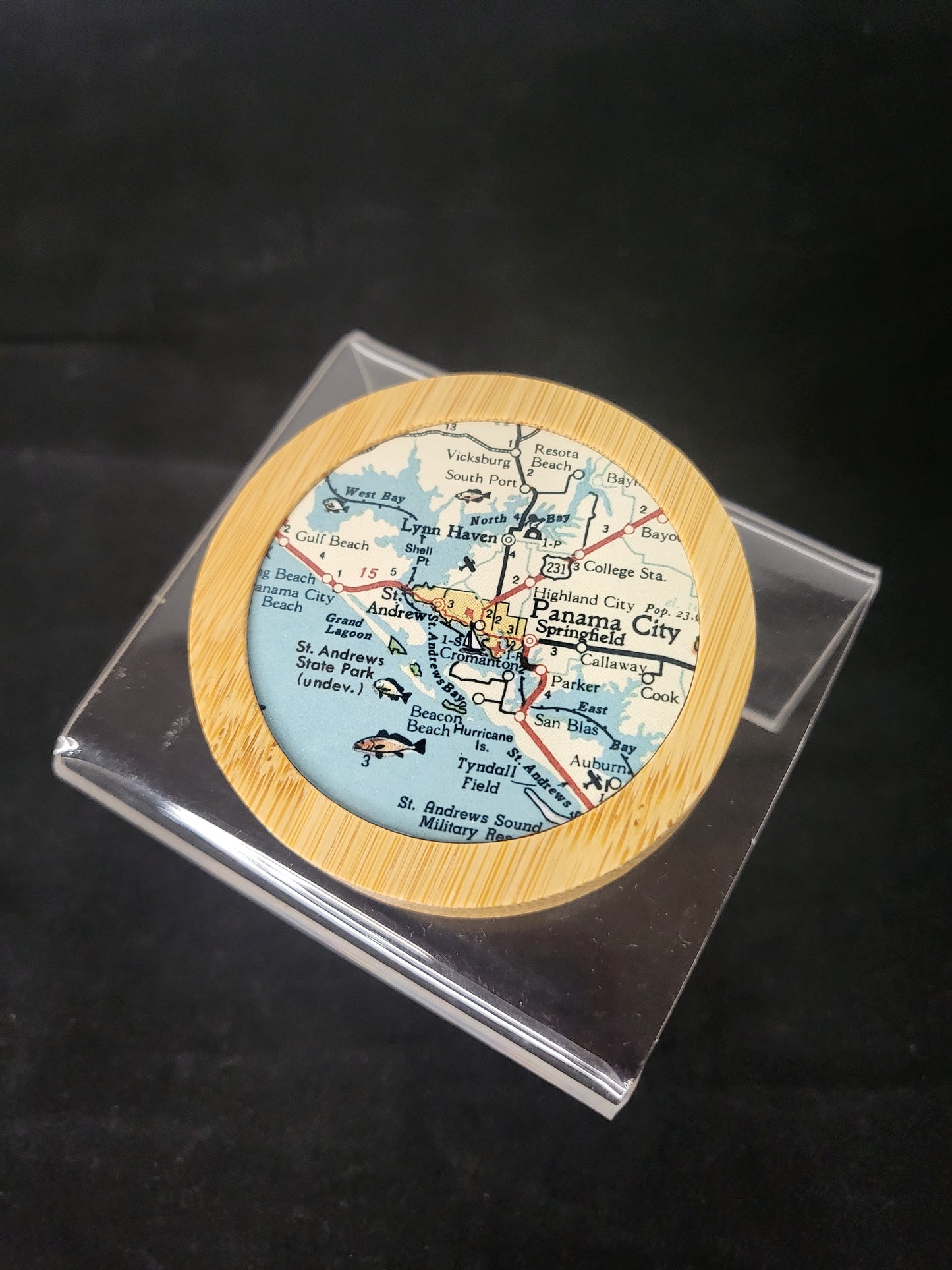 Panama City Map Bottle Opener
