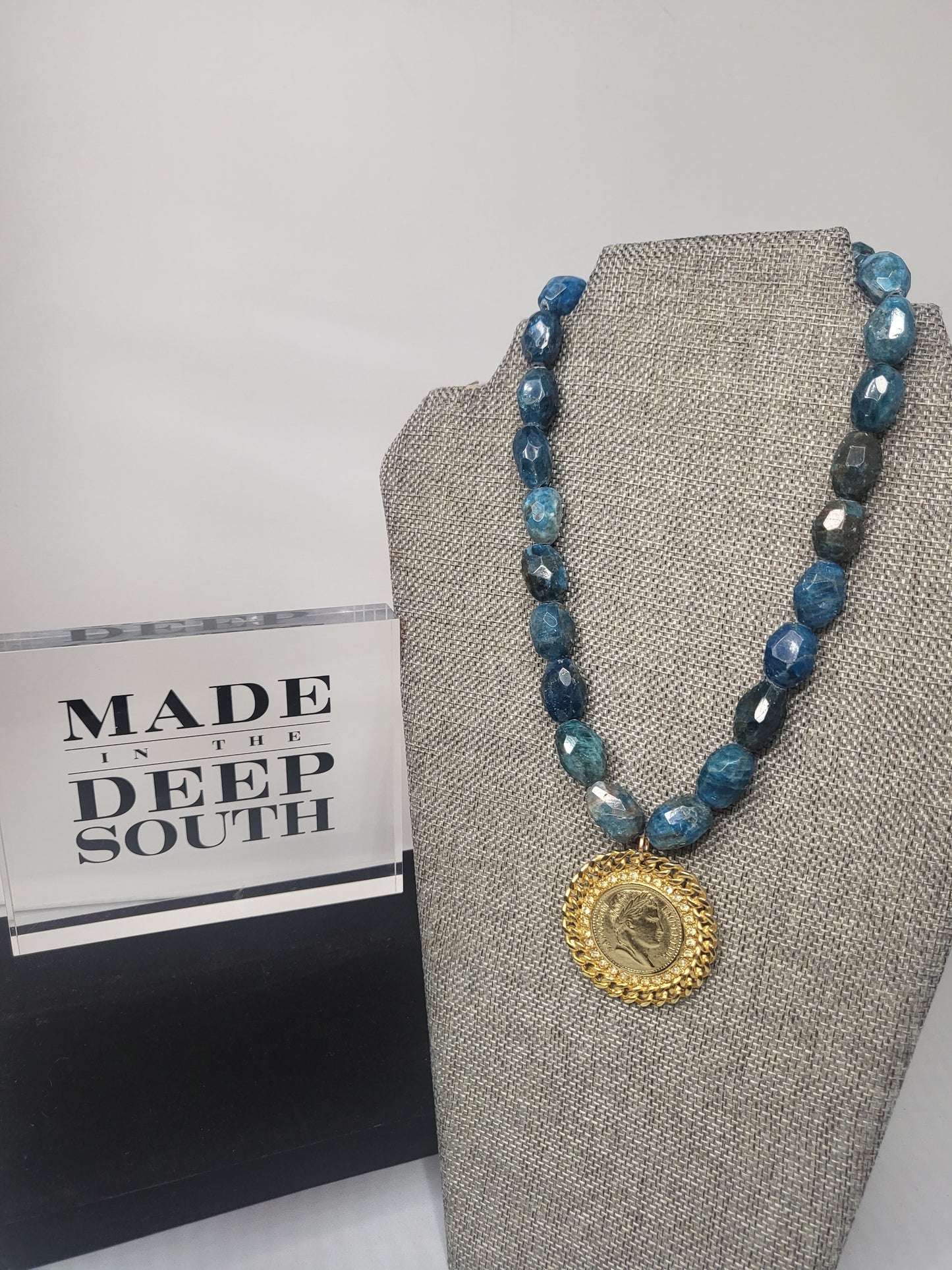MADE- Coin Apatite Necklace