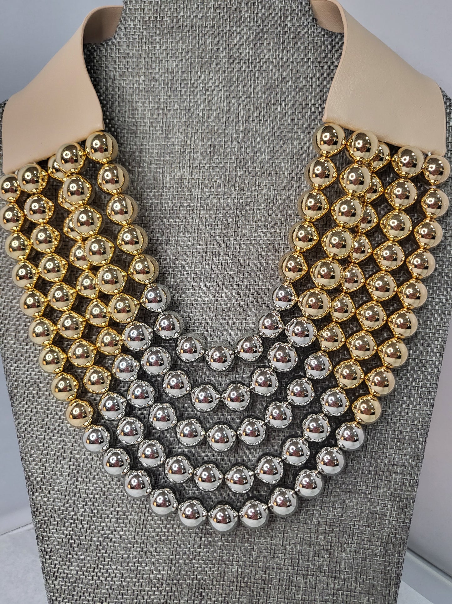 Multi-Layered Magnetic Beaded Necklace
