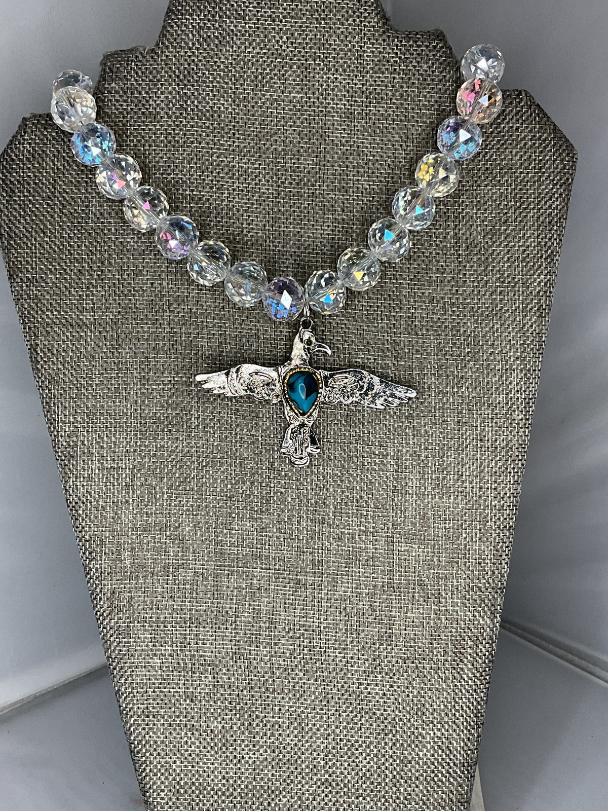 Made bird necklace
