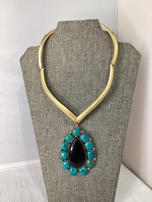 MADE- Turquoise & Onyx Necklace