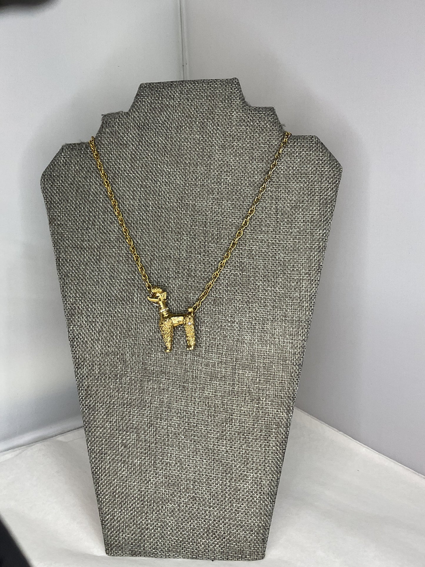 Made 1950s poodle necklace
