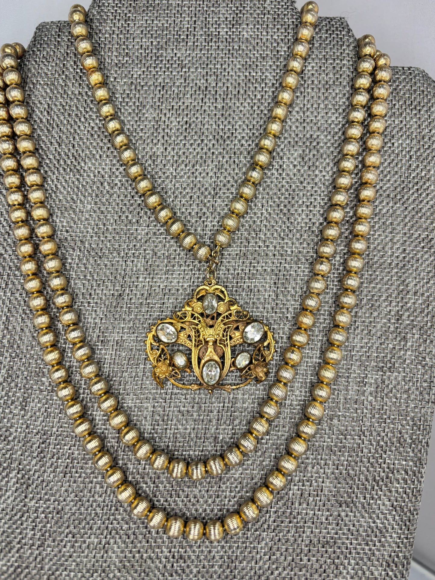 MADE- 1800’s Czech Sash Necklace