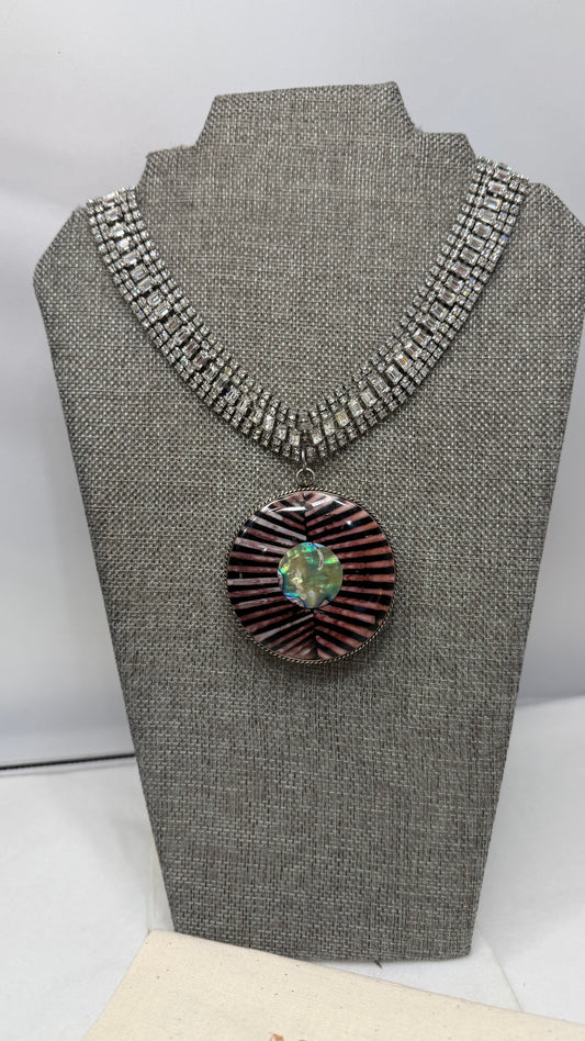 Made coconut shell necklace