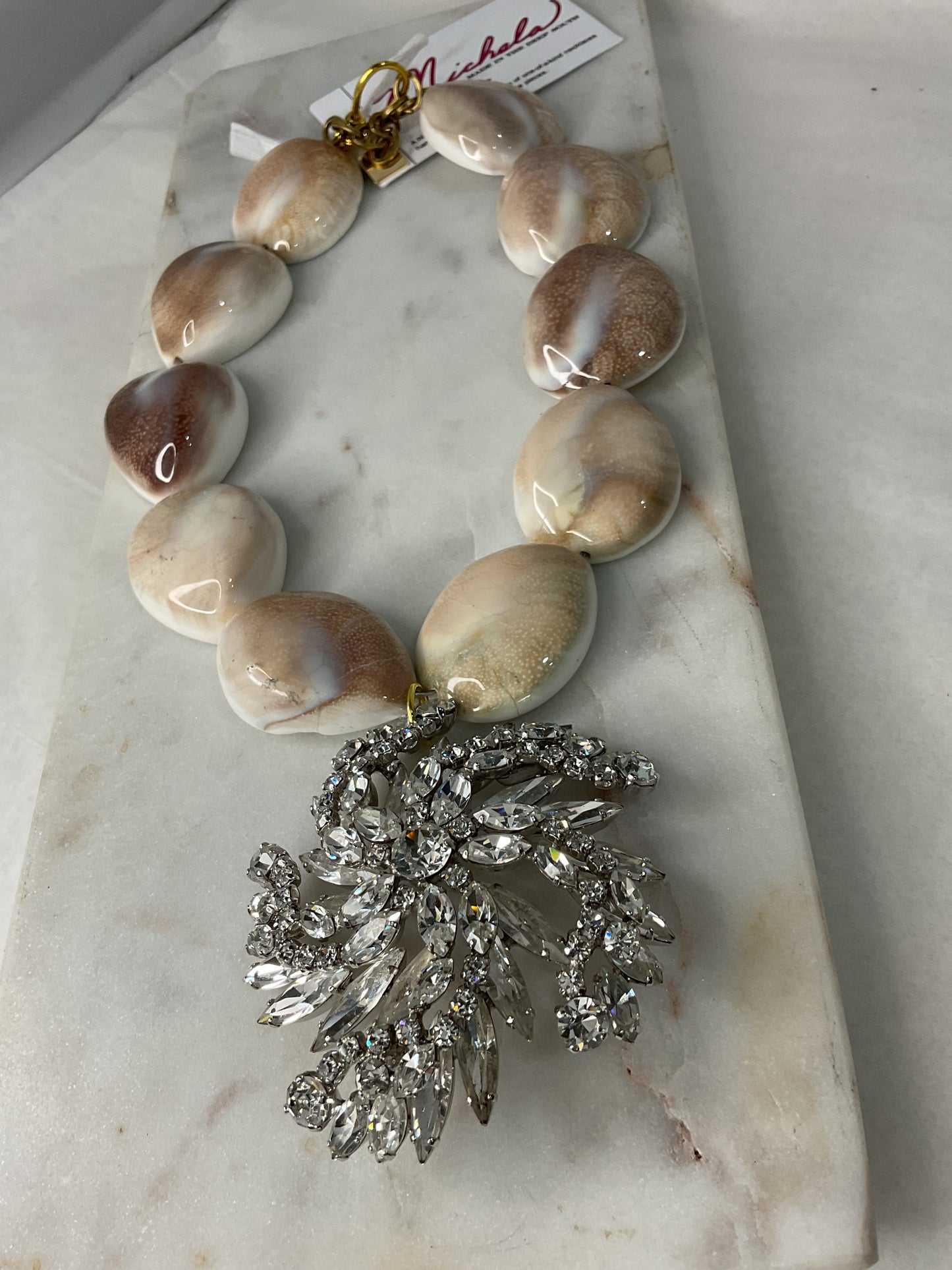 Made cowrie Shell necklace