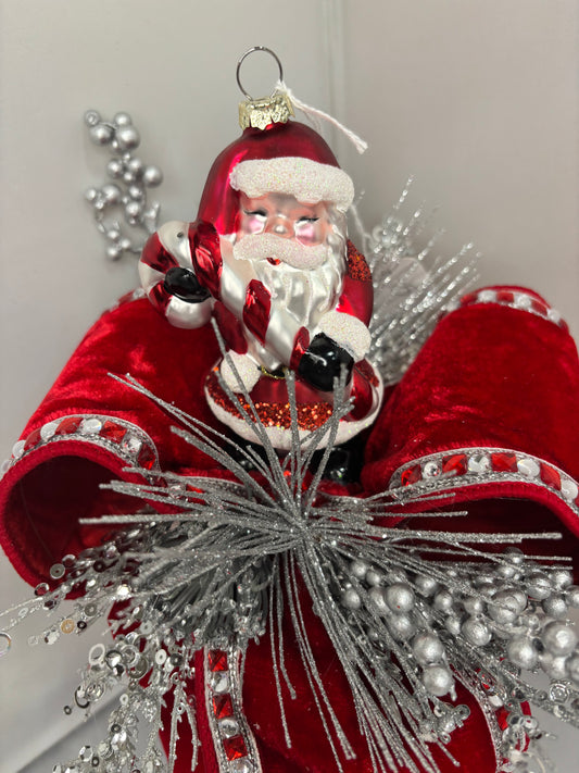 Santa Ornament Box Candle