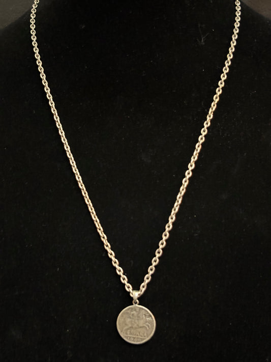 Metal 1940 Coin Necklace