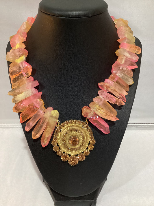 MADE- Pink Quartz Necklace