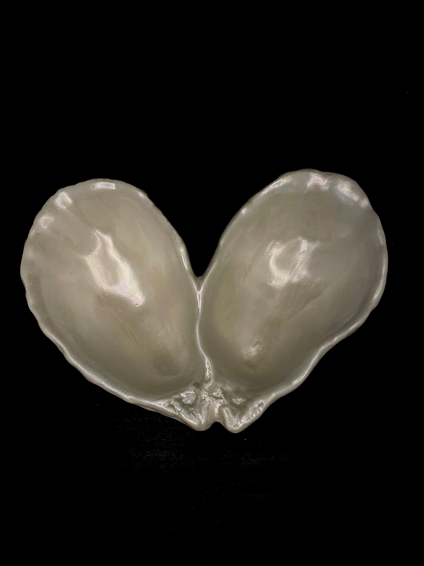 Heart Shaped Oyster Trinket Dish
