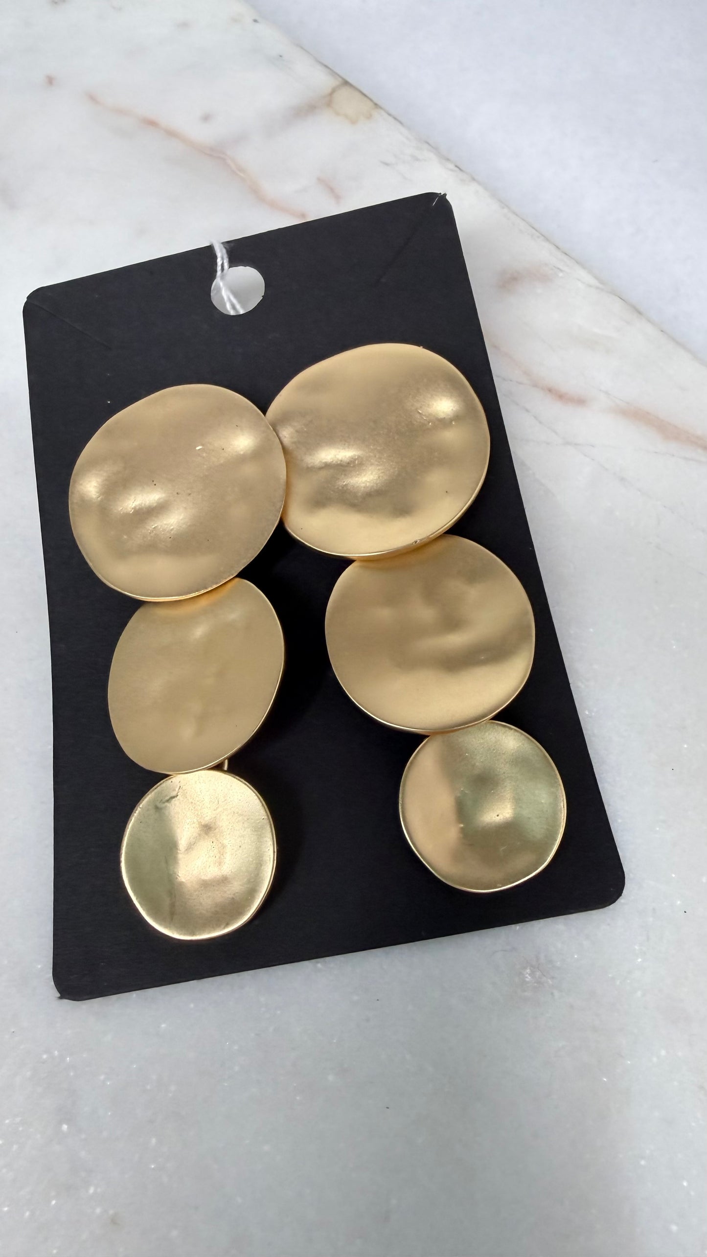 Gold Disc Earrings