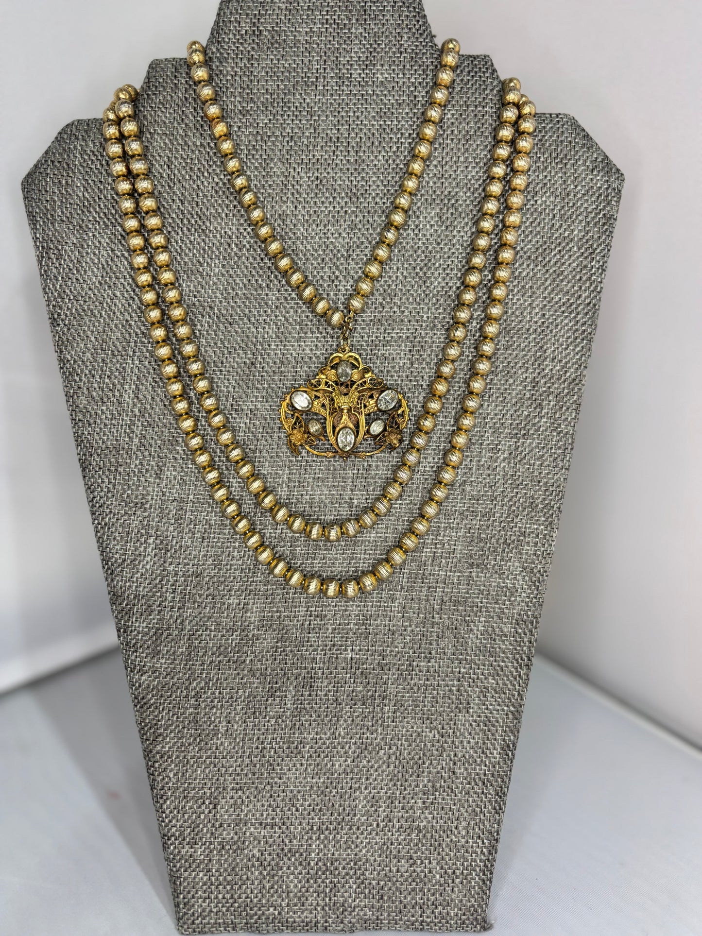 MADE- 1800’s Czech Sash Necklace