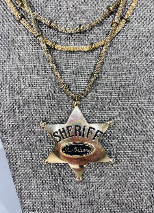 MADE-Sheriff Badge Necklace