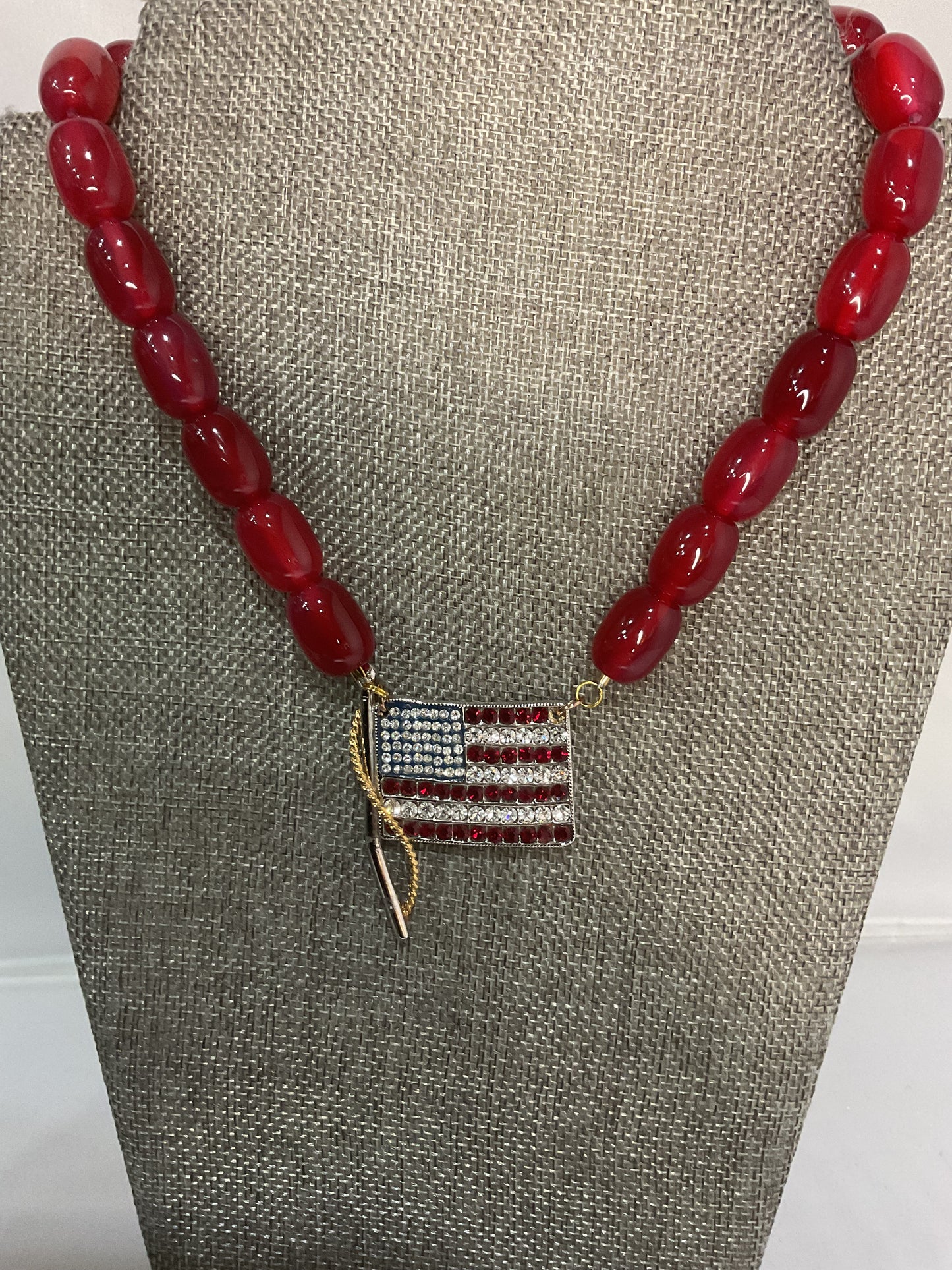 Made flag necklace
