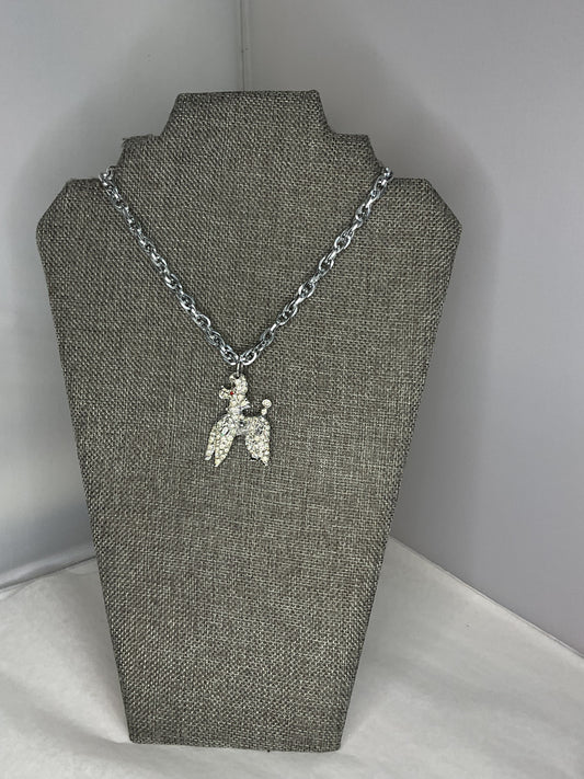 Made 1950s poodle necklace