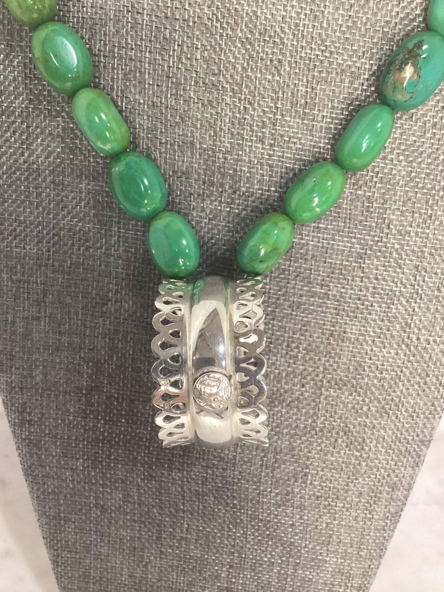 Made 1800s napkin Ring necklace