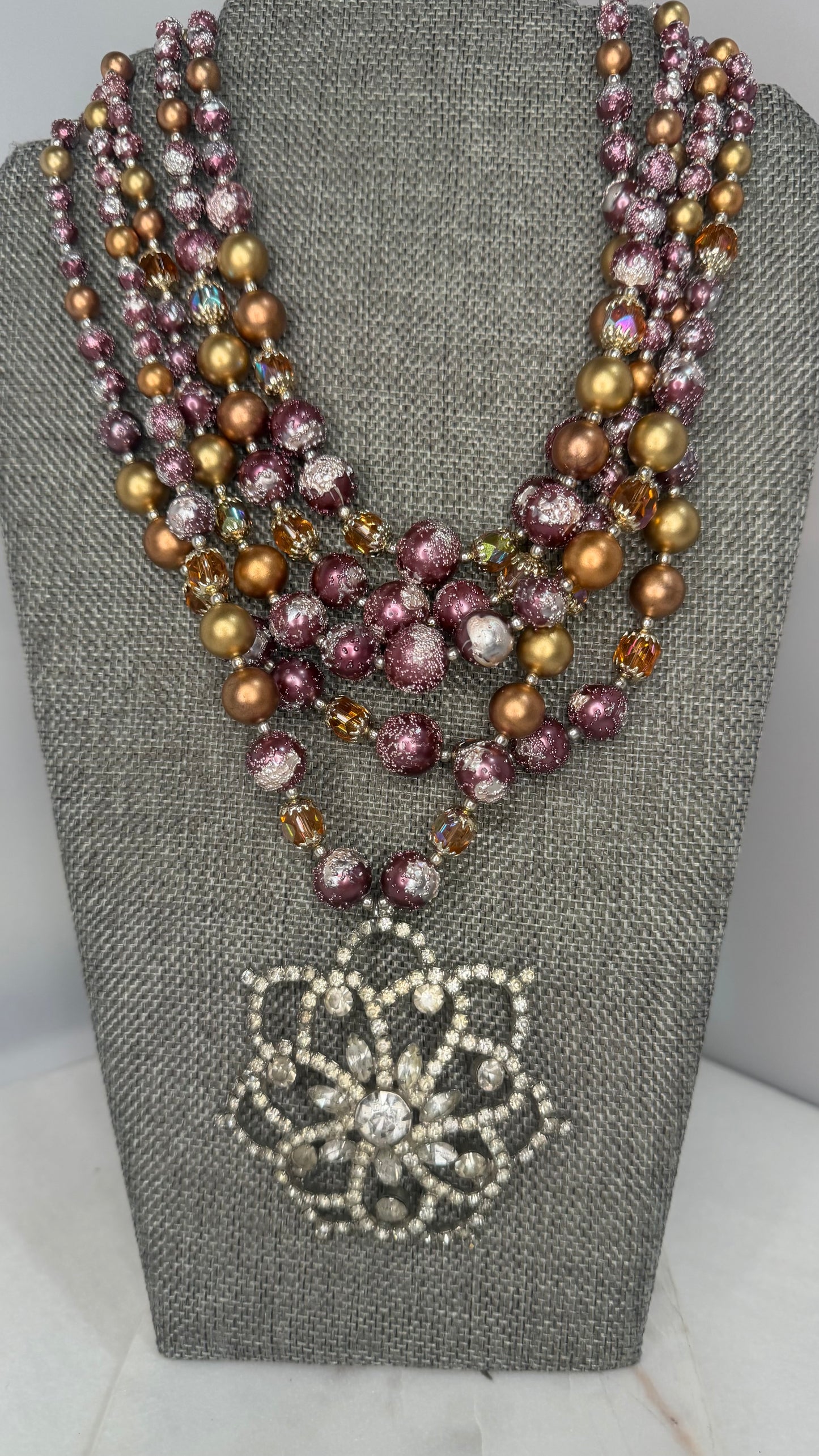 Made- 1950s layered necklace