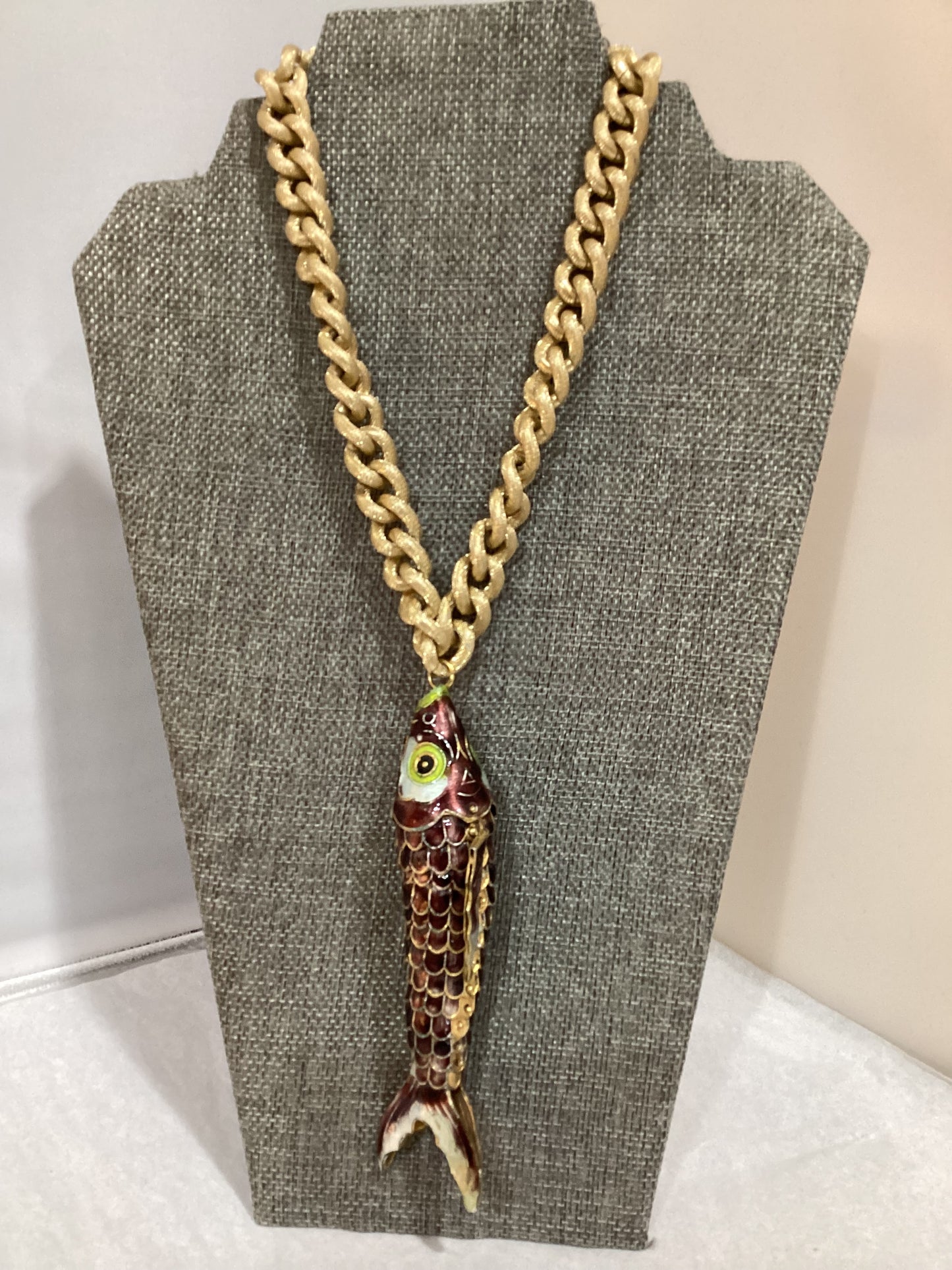 MADE- Cloisonné Fish Necklace
