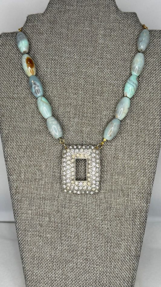 Made- shoe clip necklace