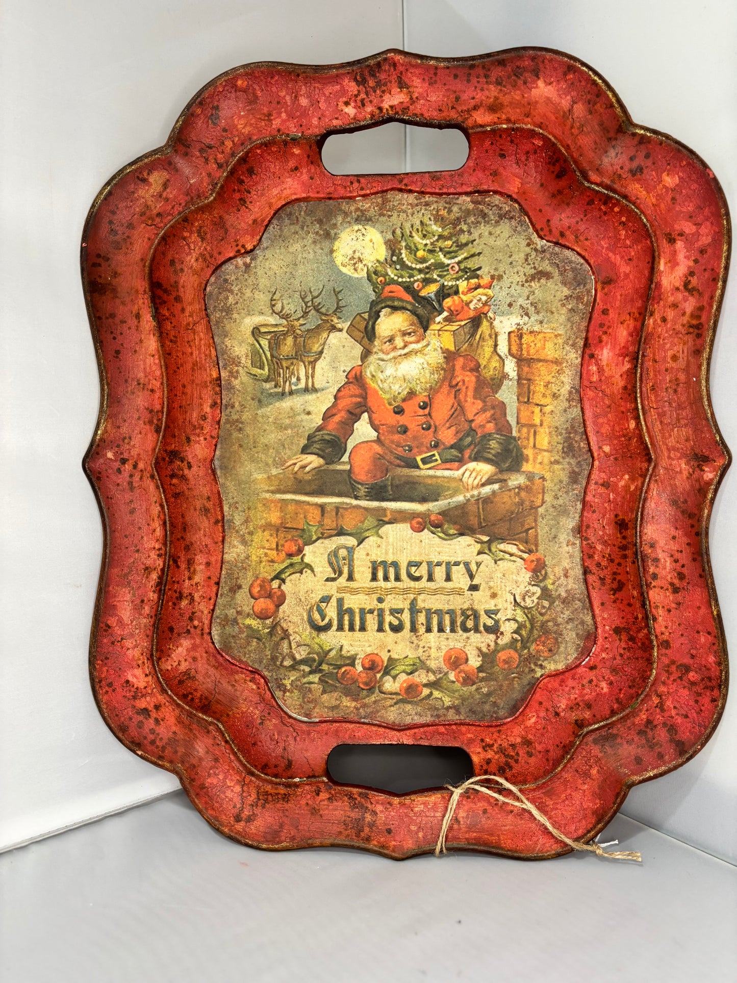 Merry Christmas Santa Tray