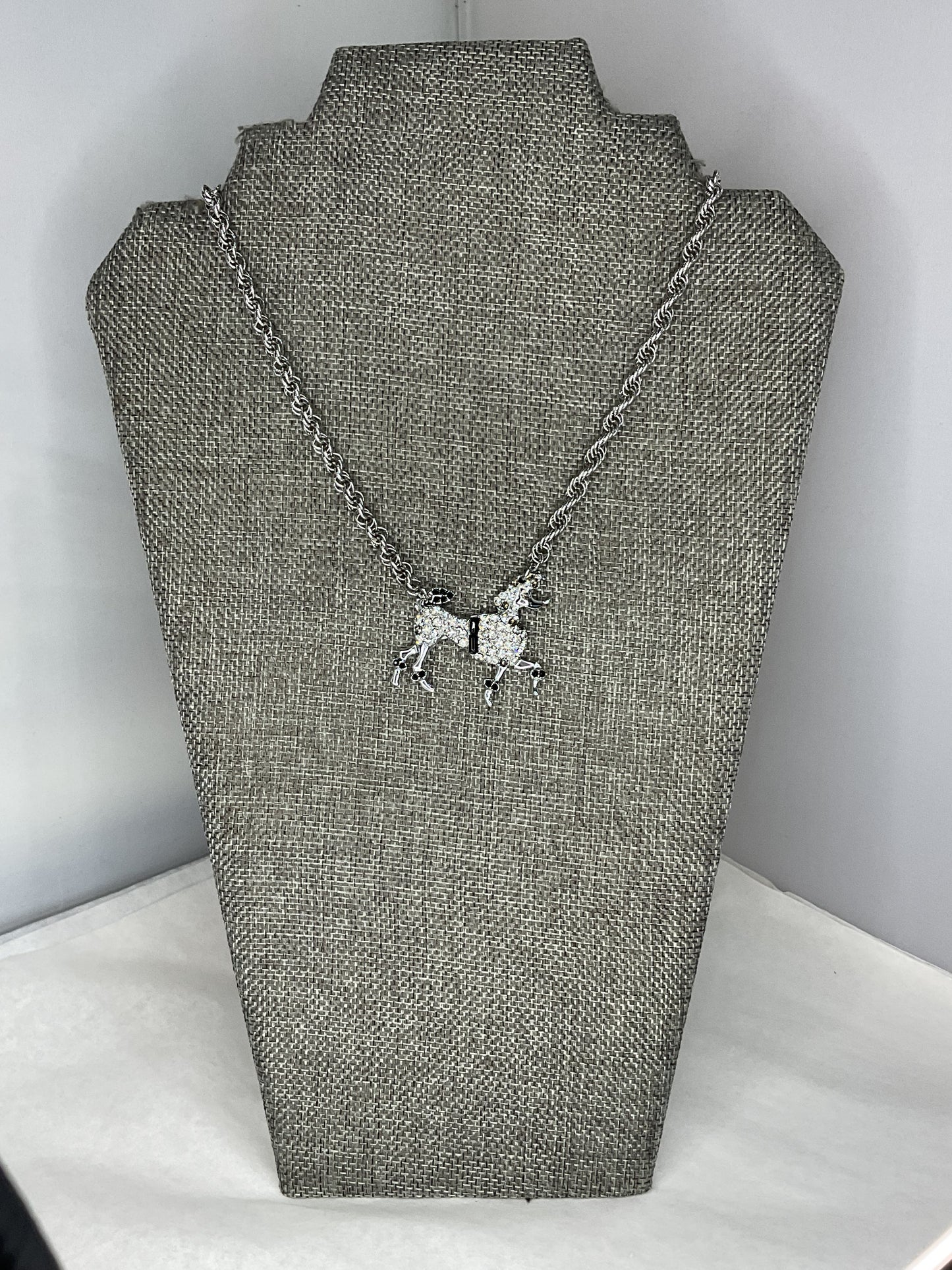 Made 1950s poodle necklace