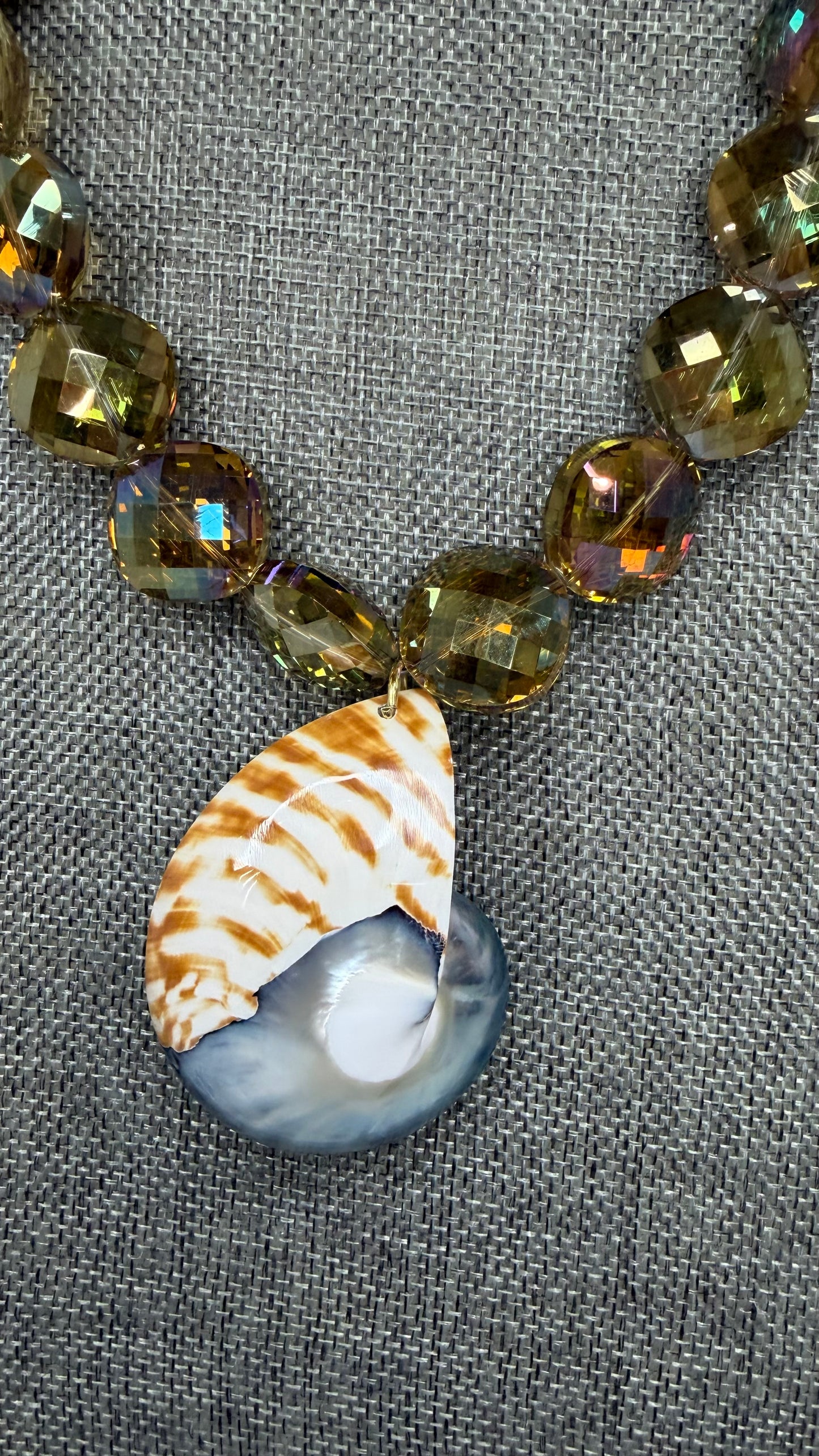 Made nautilus shell necklace
