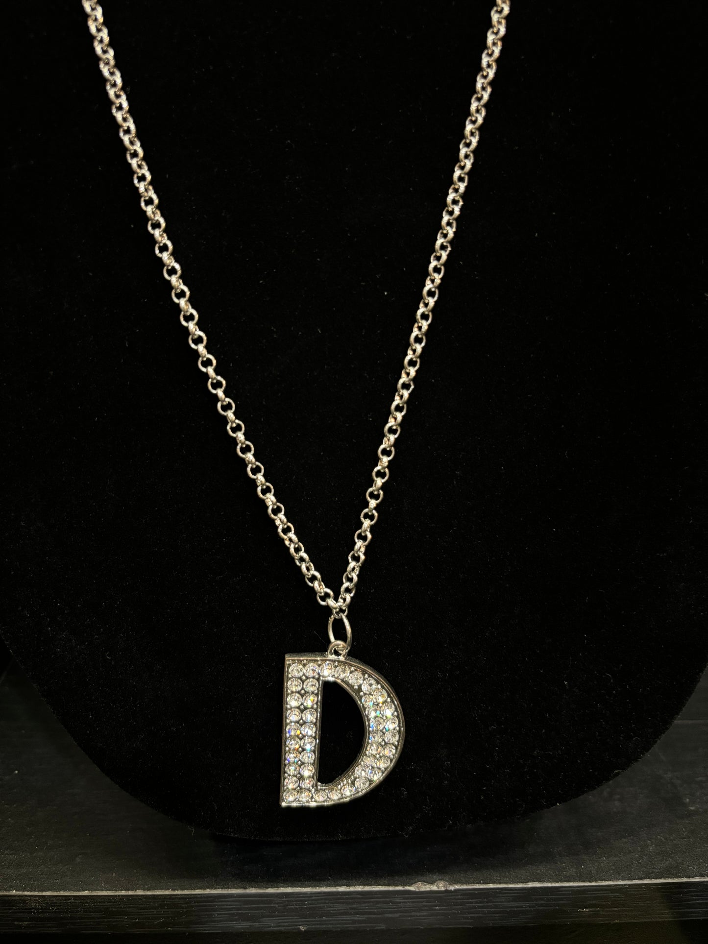 Crystal Letter Necklace