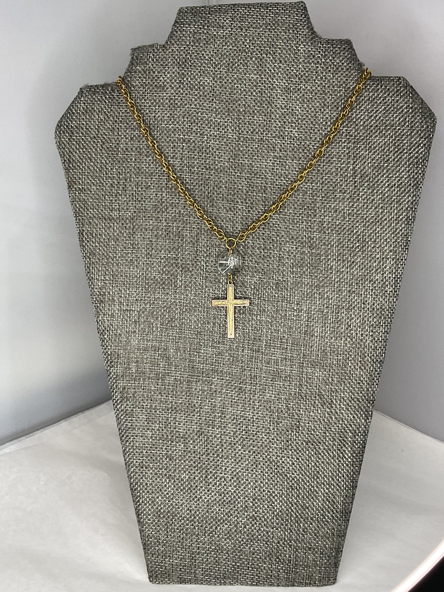 Made cross necklace