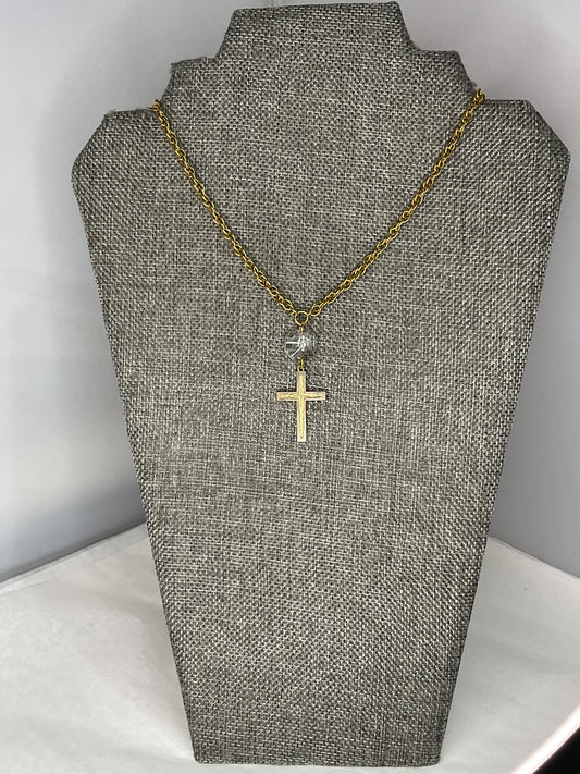 Made cross necklace