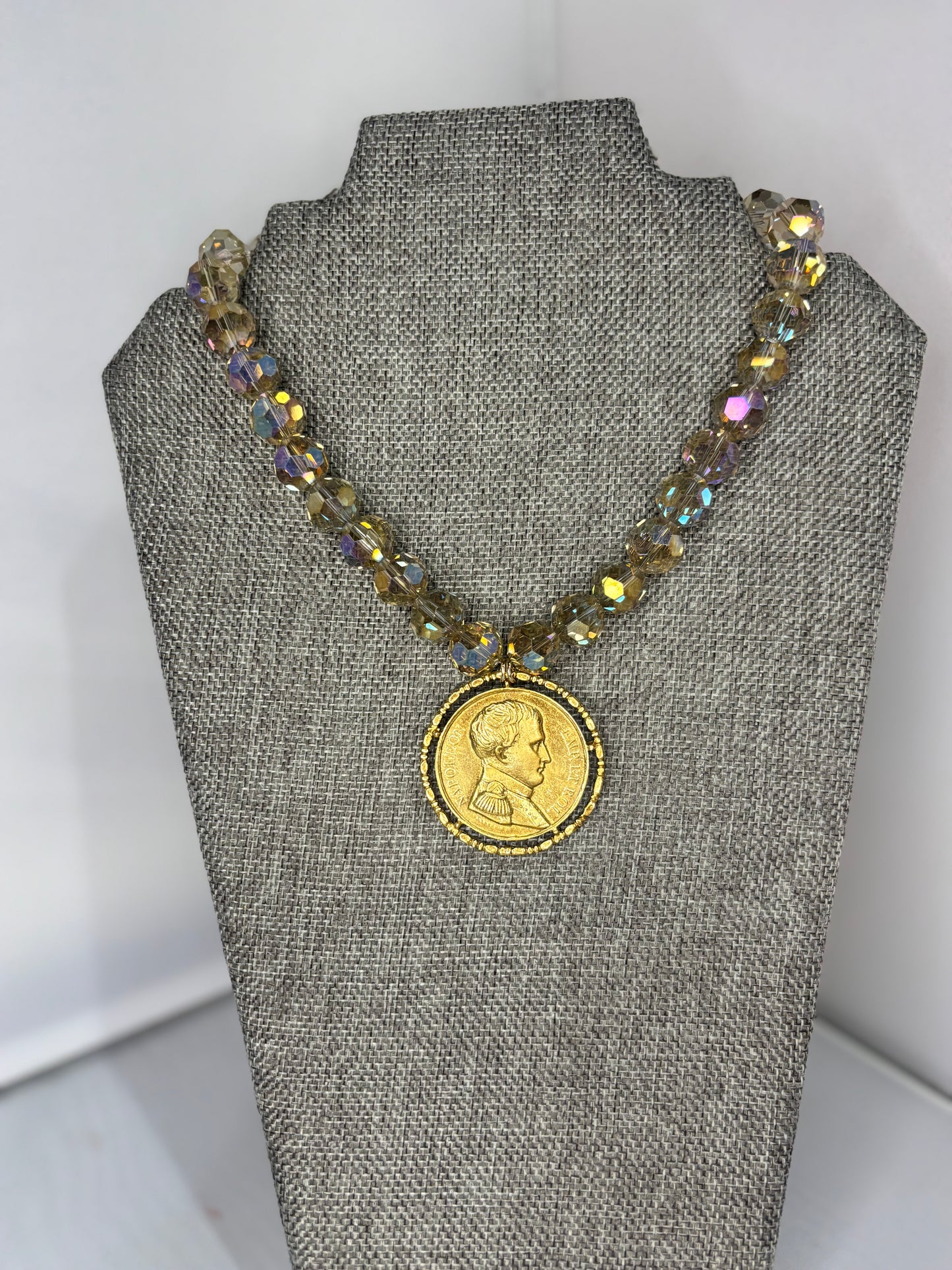 MADE- Coin & Crystal Necklace