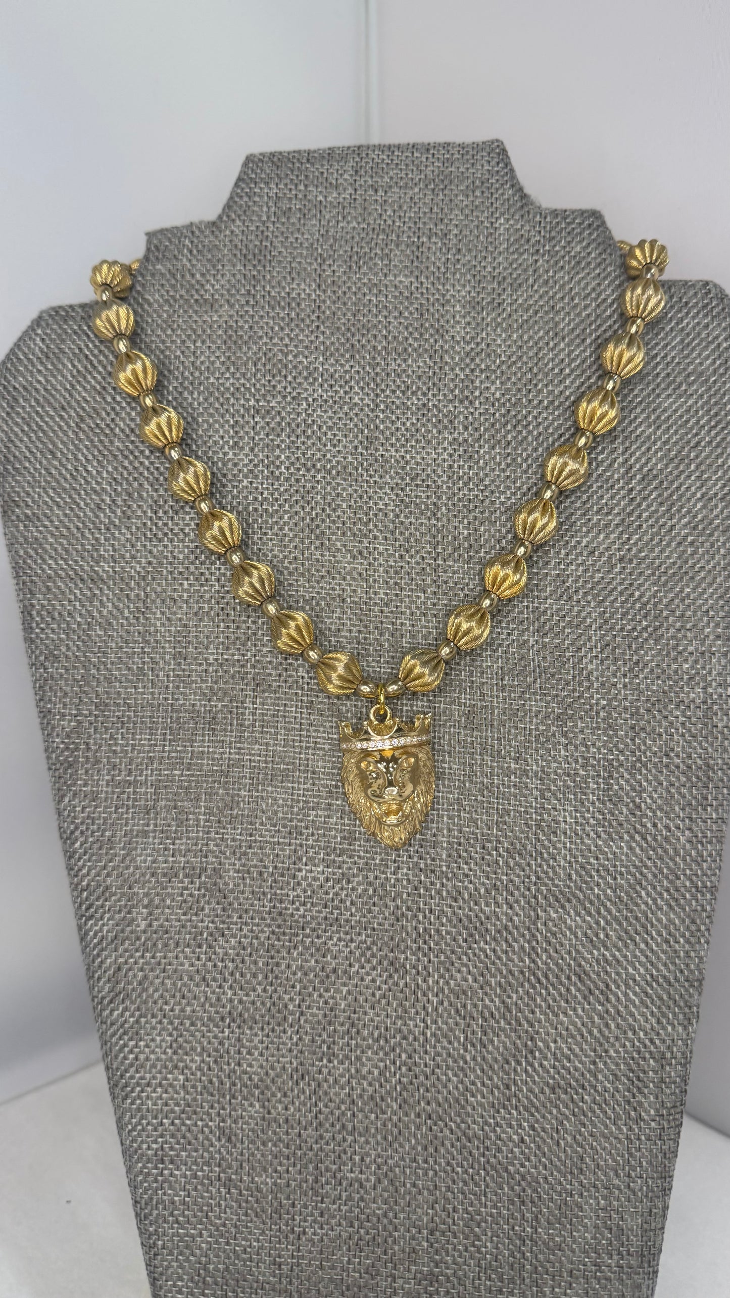 Made- Lion pendant necklace