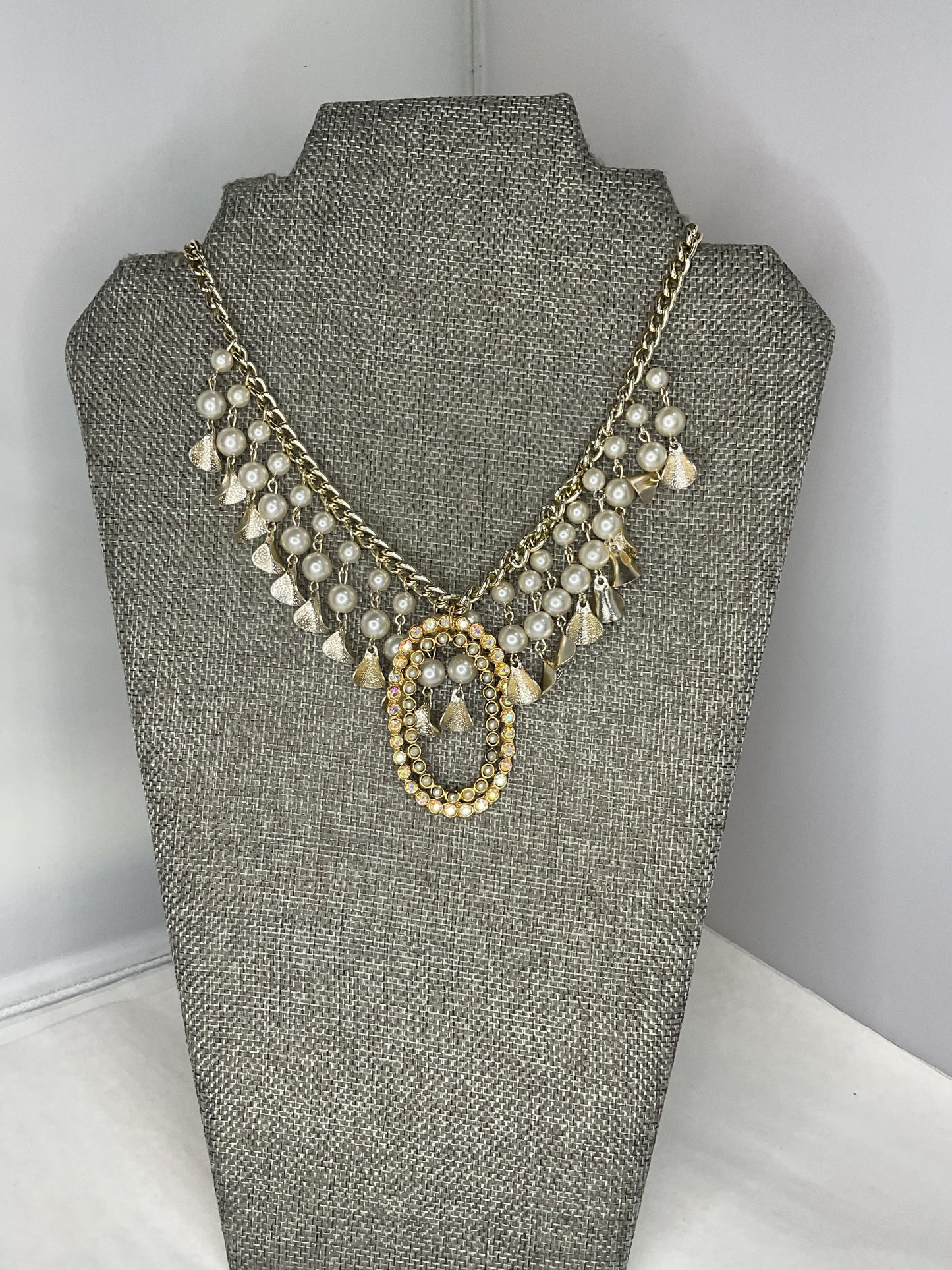 Made 1940 shoe buckle necklace