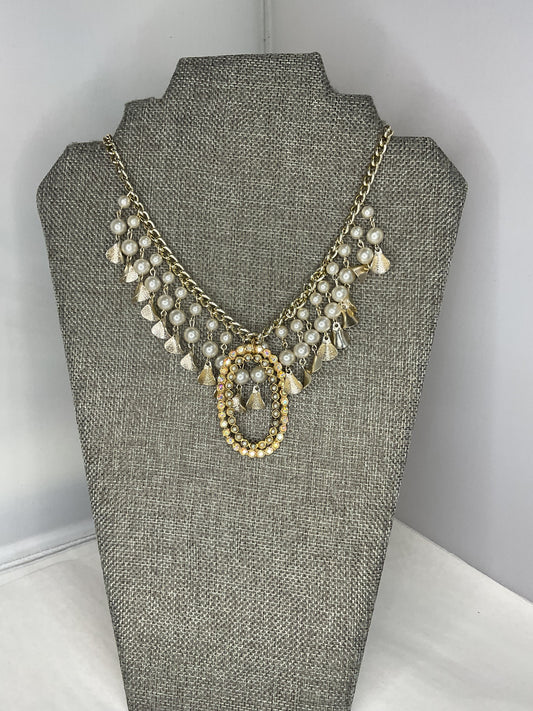 Made 1940 shoe buckle necklace