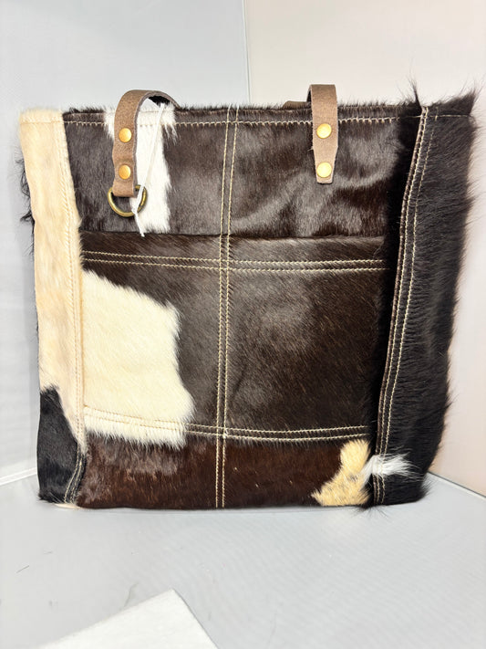 Black & White Cowhide Tote
