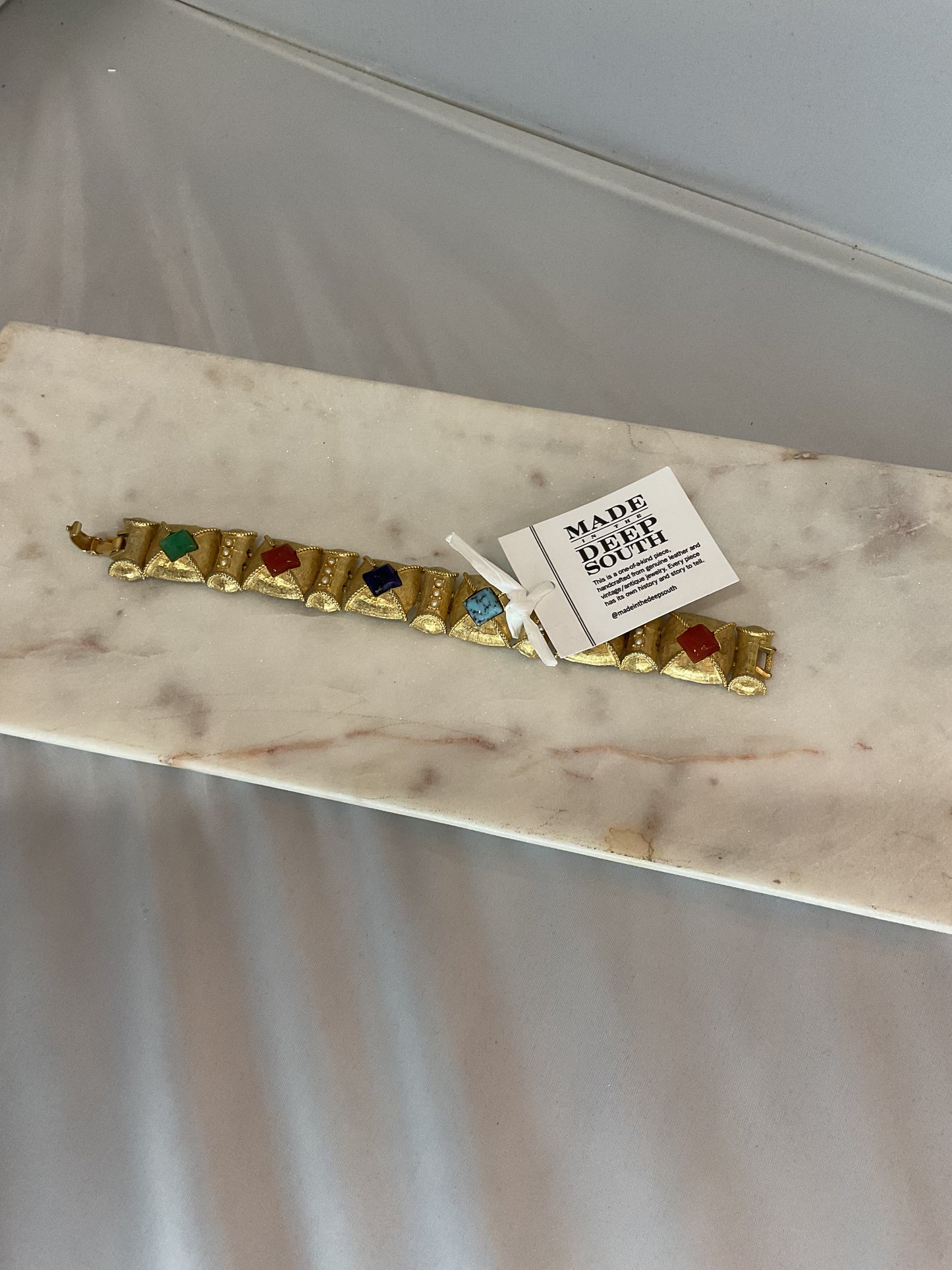 Made 1970s art bracelet
