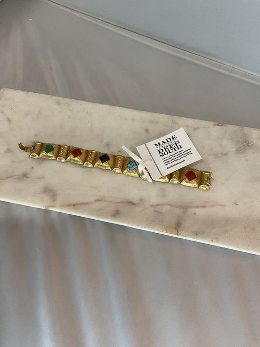 Made 1970s art bracelet