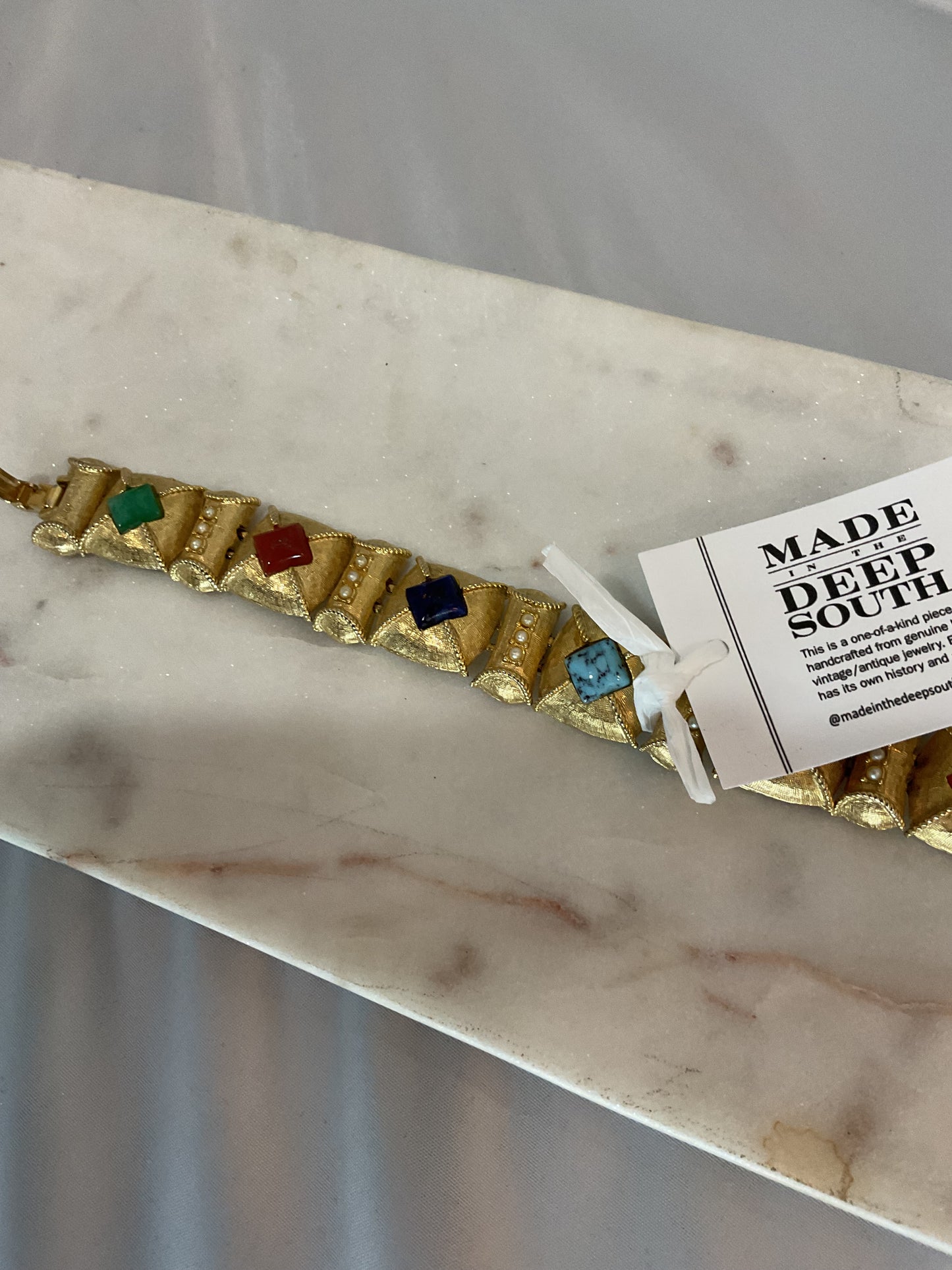 Made 1970s art bracelet