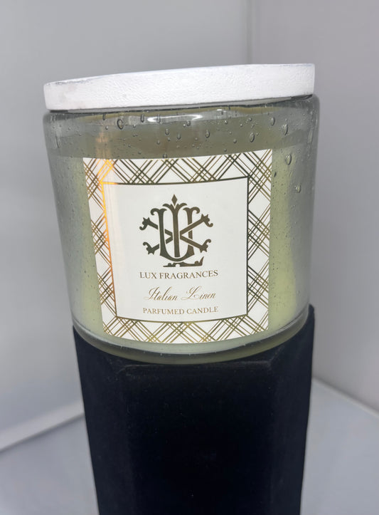 Lux Italian linen candle