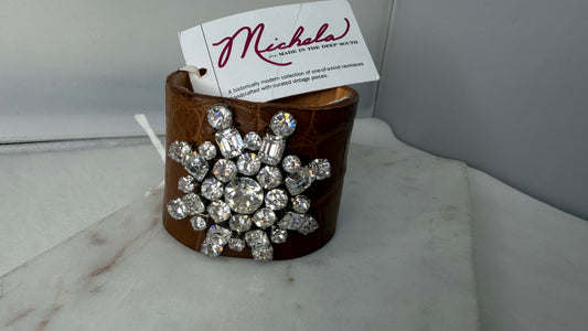Made- 1950s brooch cuff