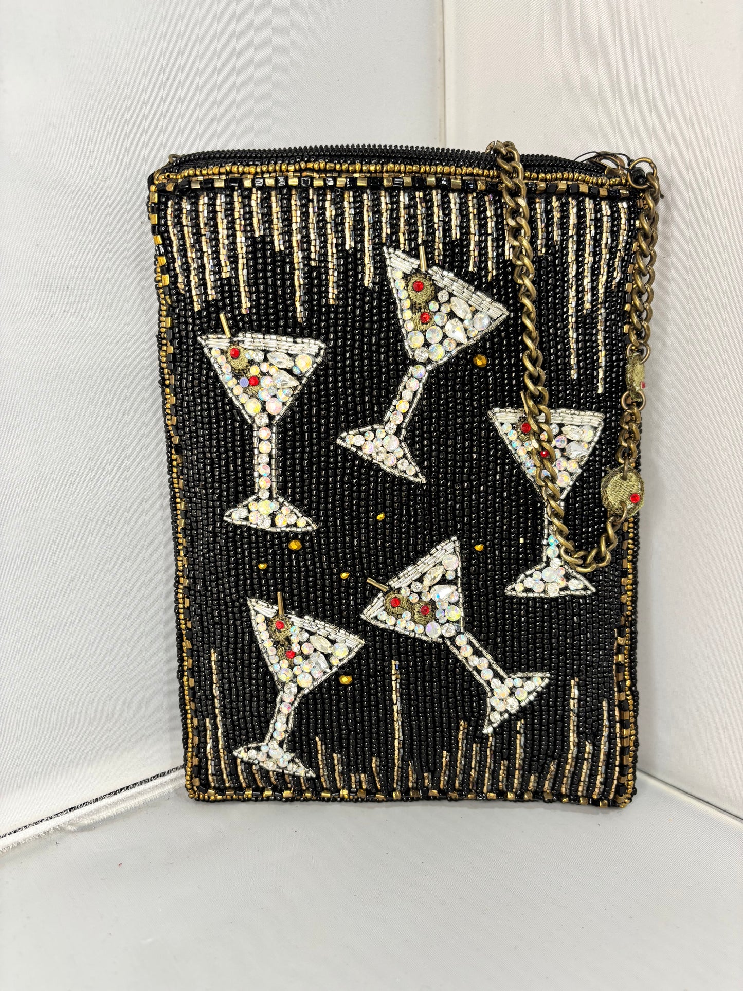 Hand Beaded Martini Crossbody