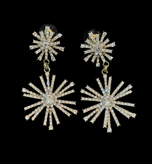 Starburst Crystal Earrings