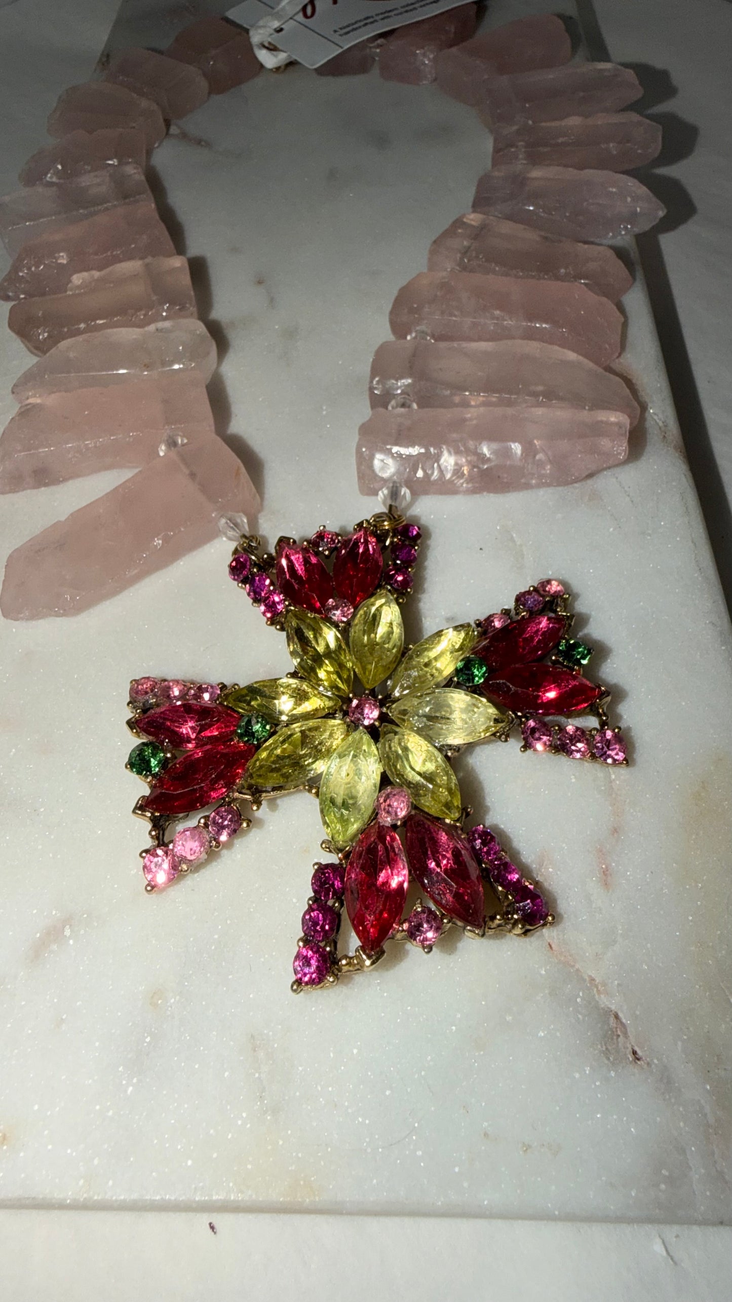 Made- Rose quartz necklace