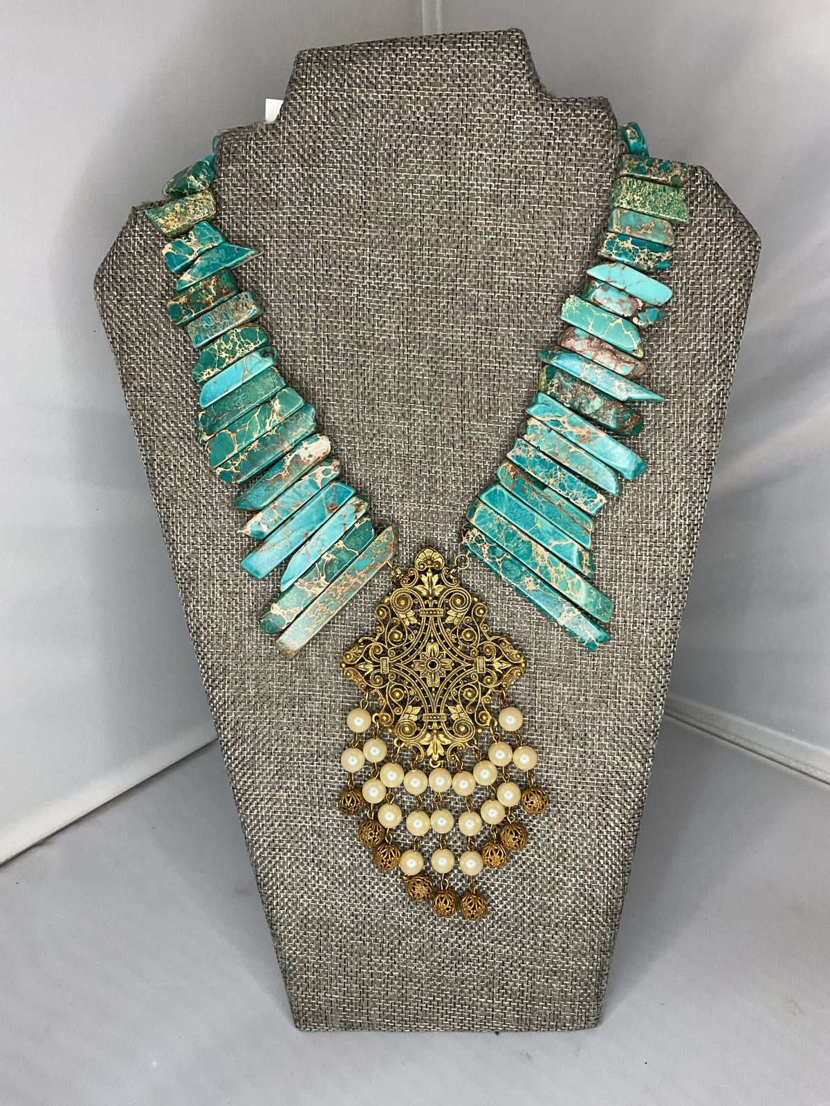 Made jasper necklace