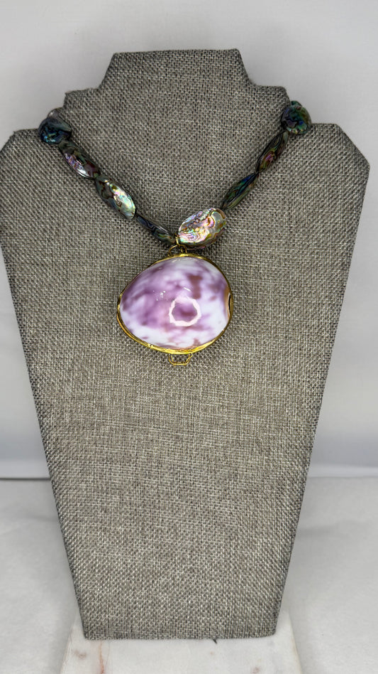 Made- Shell purse necklace
