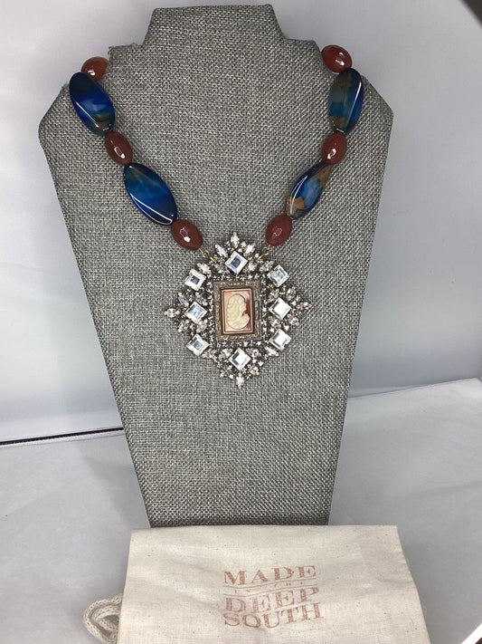 Made cameo necklace