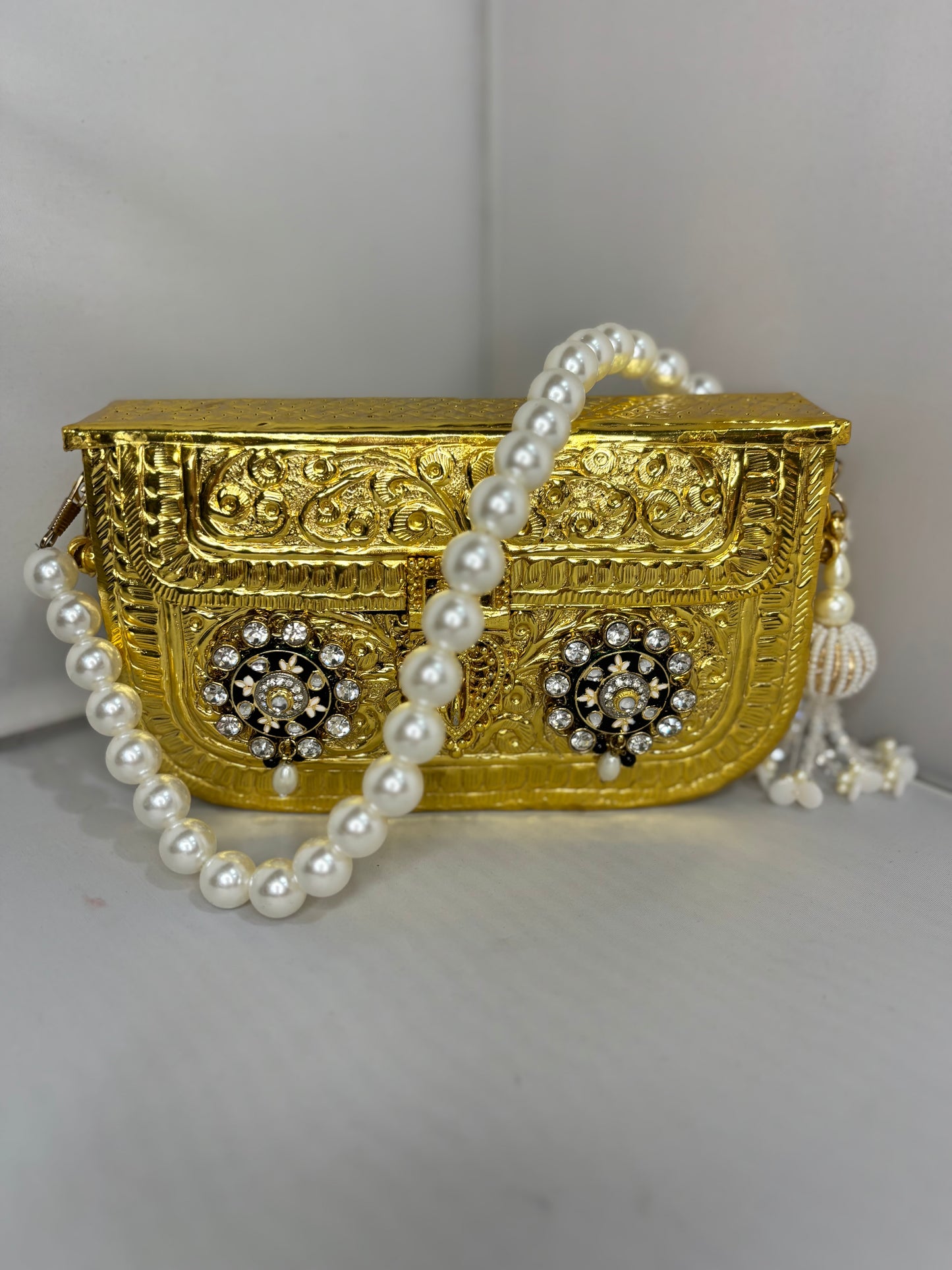 Marigold Metal Clutch
