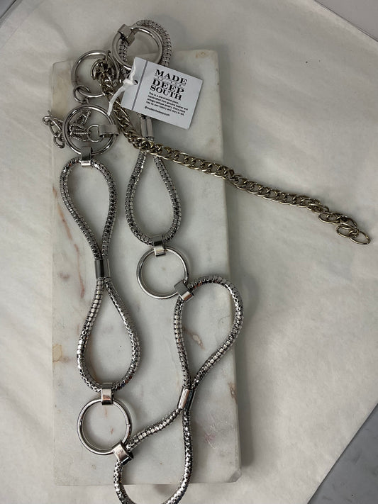 Made silver belt