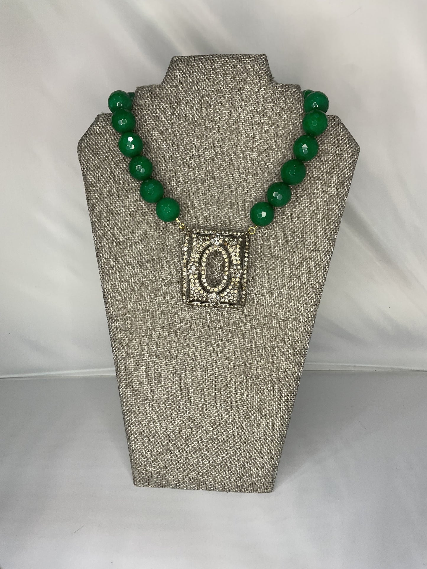 Made 1800s buckle necklace