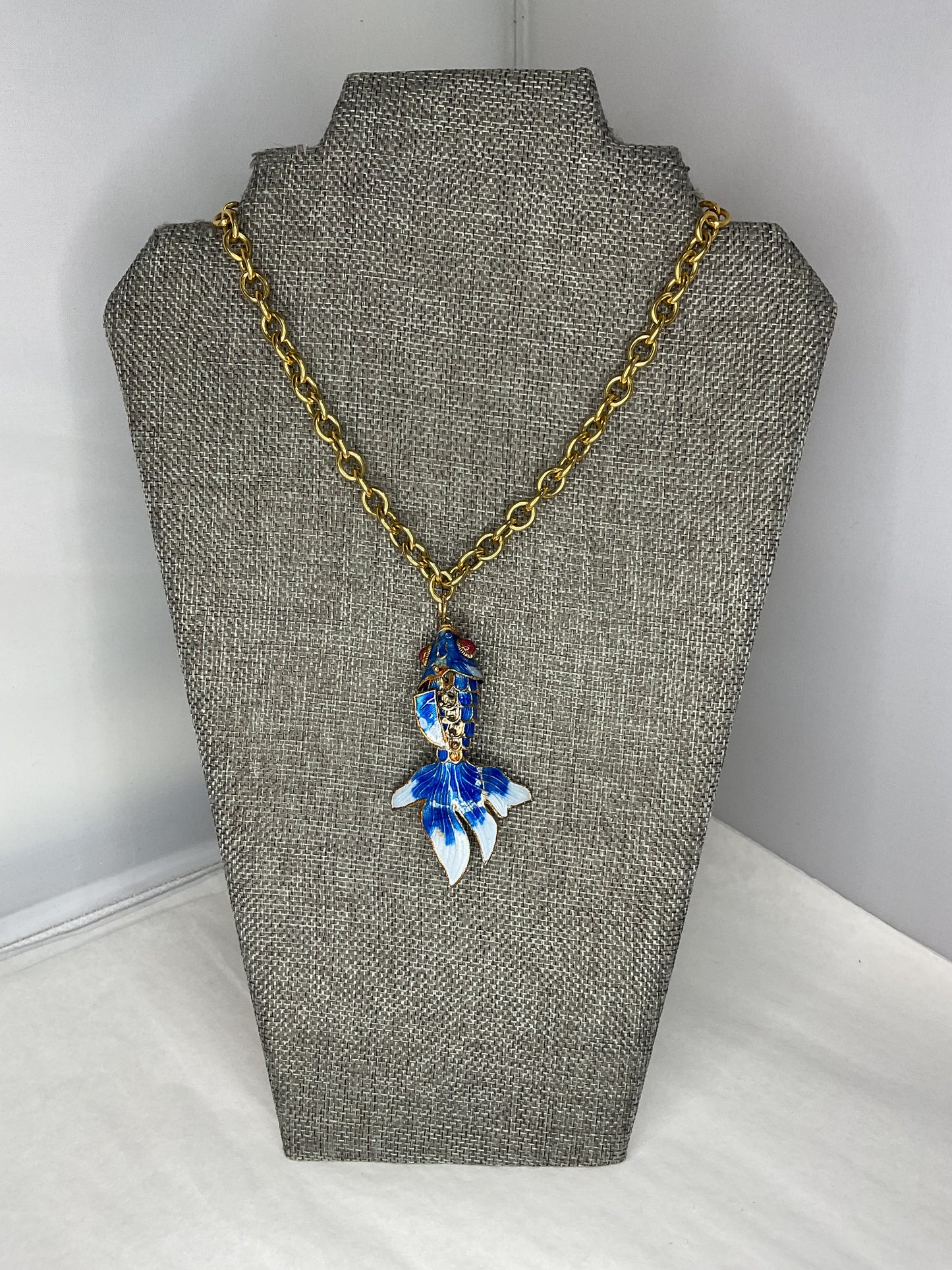 Made fish necklace