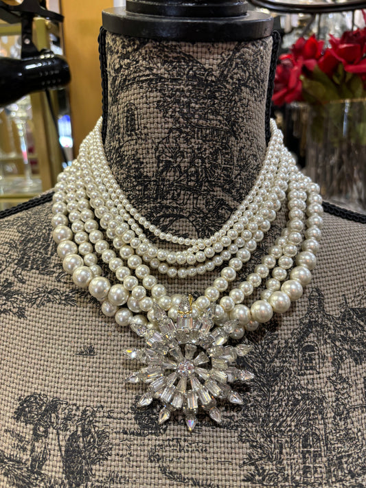 MADE  - Layered Pearl Necklace